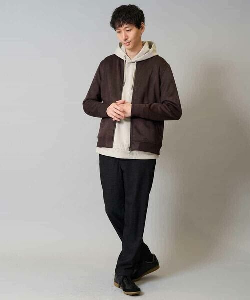 a.v.v / アー・ヴェ・ヴェ その他アウター | フェイクスエードリブブルゾン【イージーケア/ストレッチ/洗濯機で洗える】 | 詳細11