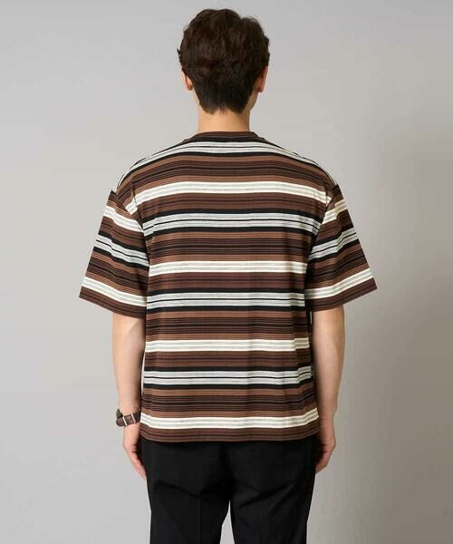 a.v.v / アー・ヴェ・ヴェ カットソー | 【接触冷感/毛玉になりにくい】マルチボーダーワイドシルエットカットソー | 詳細11