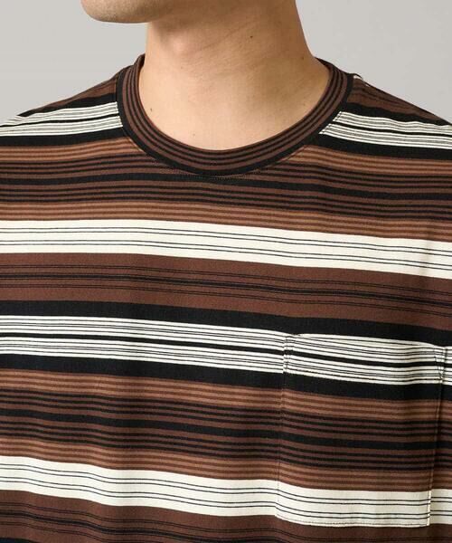 a.v.v / アー・ヴェ・ヴェ カットソー | 【接触冷感/毛玉になりにくい】マルチボーダーワイドシルエットカットソー | 詳細12