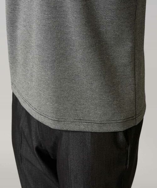 a.v.v / アー・ヴェ・ヴェ カットソー | 【イージーケア/接触冷感】千鳥柄ジャカードＶネックカットソー　通勤　ビジネス　ジャケット | 詳細26