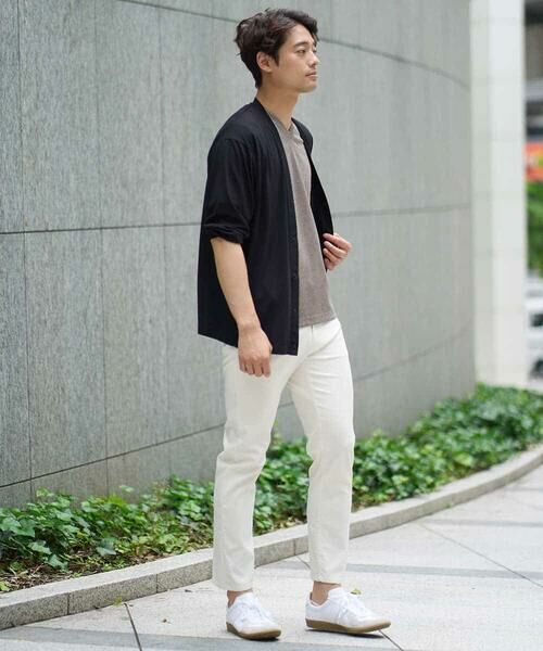 a.v.v / アー・ヴェ・ヴェ カットソー | 【イージーケア/接触冷感】千鳥柄ジャカードＶネックカットソー　通勤　ビジネス　ジャケット | 詳細5