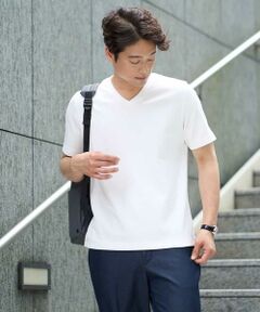 a.v.v / アー・ヴェ・ヴェ カットソー | 【接触冷感/イージーケア/毛玉になりにくい】ライトアゼＶネックカットソー