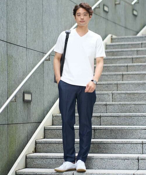 a.v.v / アー・ヴェ・ヴェ カットソー | 【接触冷感/イージーケア/毛玉になりにくい】ライトアゼＶネックカットソー | 詳細7