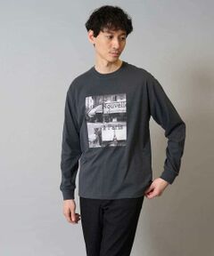 a.v.v / アー・ヴェ・ヴェ カットソー | 【綿100％】フォトプリントワイドシルエットカットソー　ロンT