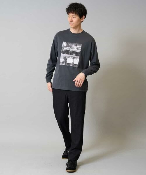 a.v.v / アー・ヴェ・ヴェ カットソー | 【綿100％】フォトプリントワイドシルエットカットソー　ロンT | 詳細10