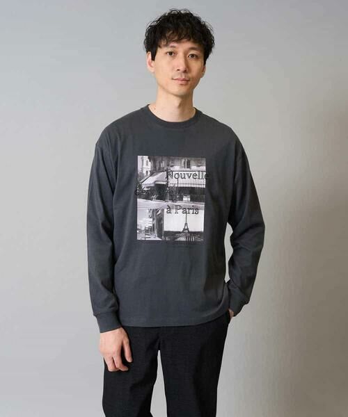 a.v.v / アー・ヴェ・ヴェ カットソー | 【綿100％】フォトプリントワイドシルエットカットソー　ロンT | 詳細12