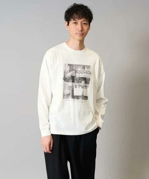 a.v.v / アー・ヴェ・ヴェ カットソー | 【綿100％】フォトプリントワイドシルエットカットソー　ロンT | 詳細15