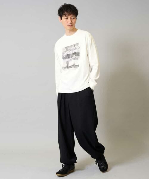 a.v.v / アー・ヴェ・ヴェ カットソー | 【綿100％】フォトプリントワイドシルエットカットソー　ロンT | 詳細2