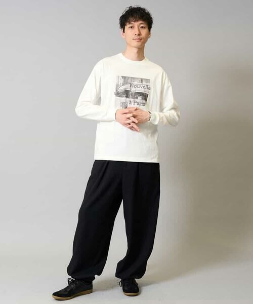 a.v.v / アー・ヴェ・ヴェ カットソー | 【綿100％】フォトプリントワイドシルエットカットソー　ロンT | 詳細3