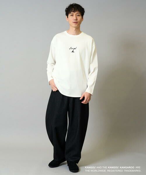 a.v.v / アー・ヴェ・ヴェ カットソー | KANGOLスクエアプリントロングシルエットカットソー | 詳細1