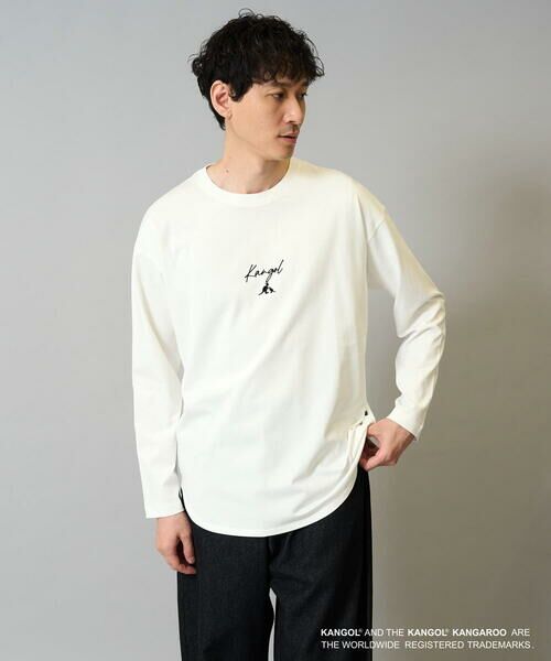 a.v.v / アー・ヴェ・ヴェ カットソー | KANGOLスクエアプリントロングシルエットカットソー | 詳細11