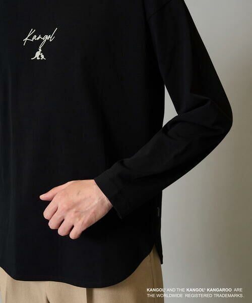 a.v.v / アー・ヴェ・ヴェ カットソー | KANGOLスクエアプリントロングシルエットカットソー | 詳細15