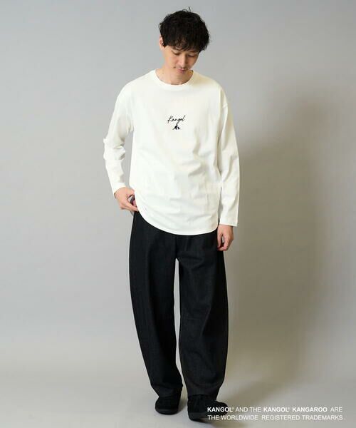 a.v.v / アー・ヴェ・ヴェ カットソー | KANGOLスクエアプリントロングシルエットカットソー | 詳細2