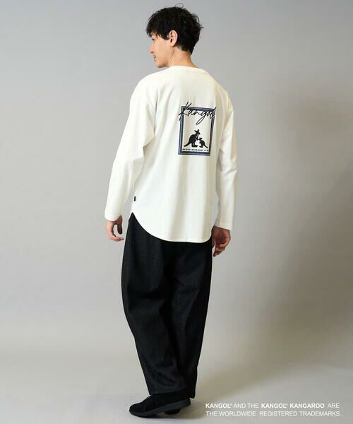 a.v.v / アー・ヴェ・ヴェ カットソー | KANGOLスクエアプリントロングシルエットカットソー | 詳細3