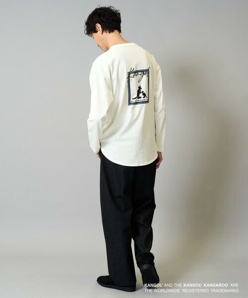 a.v.v / アー・ヴェ・ヴェ カットソー | KANGOLスクエアプリントロングシルエットカットソー | 詳細4