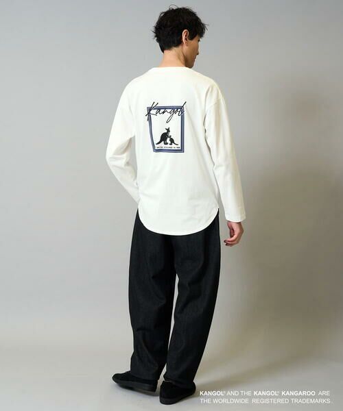 a.v.v / アー・ヴェ・ヴェ カットソー | KANGOLスクエアプリントロングシルエットカットソー | 詳細5