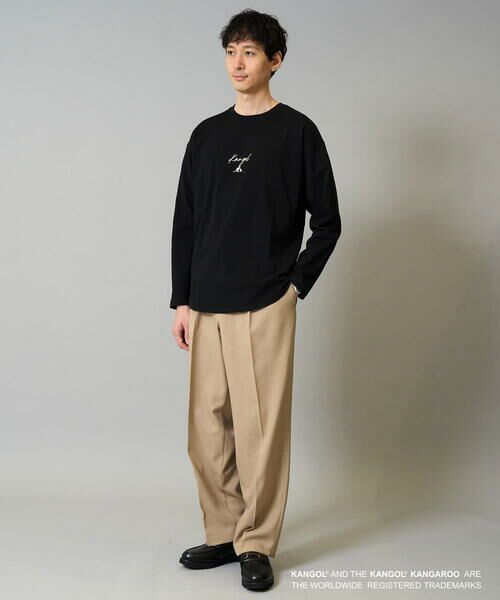 a.v.v / アー・ヴェ・ヴェ カットソー | KANGOLスクエアプリントロングシルエットカットソー | 詳細7