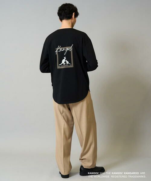 a.v.v / アー・ヴェ・ヴェ カットソー | KANGOLスクエアプリントロングシルエットカットソー | 詳細9