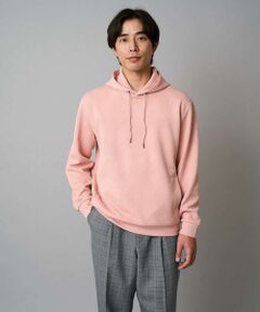 a.v.v / アー・ヴェ・ヴェ パーカー | 【イージーケア/毛玉になりにくい】幾何ジャカードプルオーバーパーカー【ストレッチ/洗濯機で洗える】