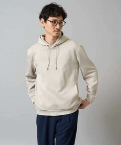 a.v.v / アー・ヴェ・ヴェ パーカー | 【イージーケア/毛玉になりにくい】幾何ジャカードプルオーバーパーカー【ストレッチ/洗濯機で洗える】