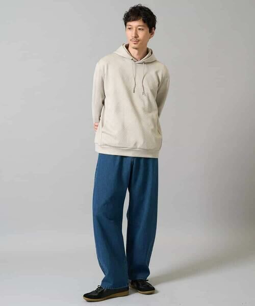 a.v.v / アー・ヴェ・ヴェ パーカー | 【イージーケア/毛玉になりにくい】幾何ジャカードプルオーバーパーカー【ストレッチ/洗濯機で洗える】 | 詳細16