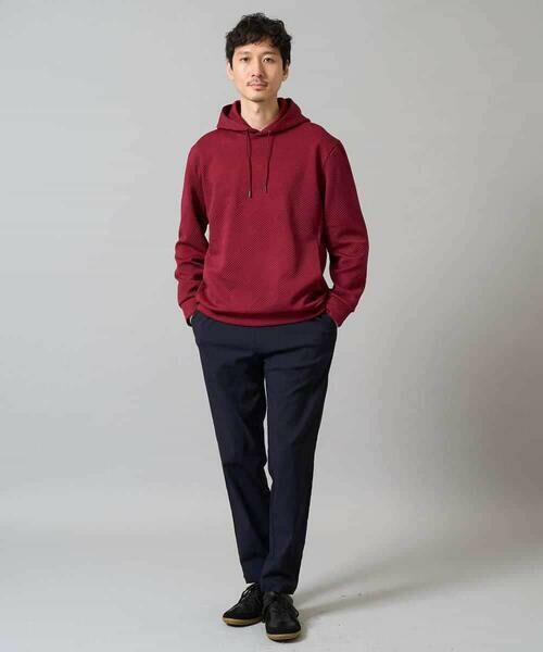 a.v.v / アー・ヴェ・ヴェ パーカー | 【イージーケア/毛玉になりにくい】幾何ジャカードプルオーバーパーカー【ストレッチ/洗濯機で洗える】 | 詳細2