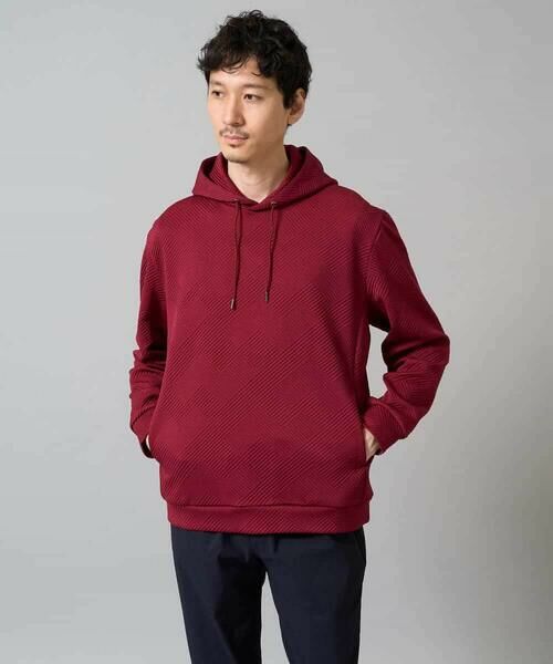 a.v.v / アー・ヴェ・ヴェ パーカー | 【イージーケア/毛玉になりにくい】幾何ジャカードプルオーバーパーカー【ストレッチ/洗濯機で洗える】 | 詳細28