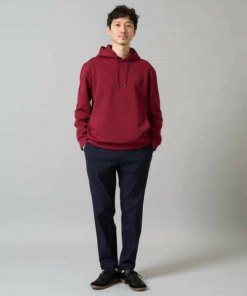 a.v.v / アー・ヴェ・ヴェ パーカー | 【イージーケア/毛玉になりにくい】幾何ジャカードプルオーバーパーカー【ストレッチ/洗濯機で洗える】 | 詳細3