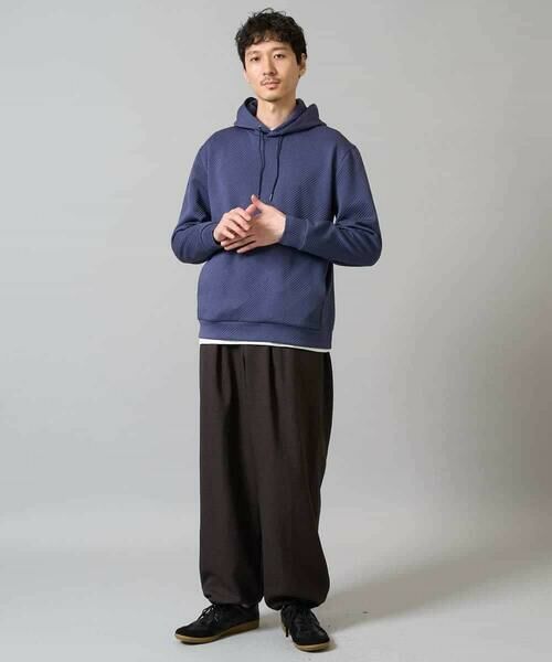 a.v.v / アー・ヴェ・ヴェ パーカー | 【イージーケア/毛玉になりにくい】幾何ジャカードプルオーバーパーカー【ストレッチ/洗濯機で洗える】 | 詳細6