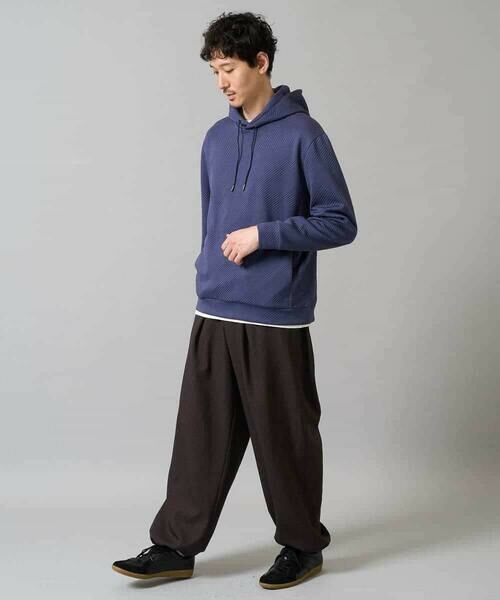 a.v.v / アー・ヴェ・ヴェ パーカー | 【イージーケア/毛玉になりにくい】幾何ジャカードプルオーバーパーカー【ストレッチ/洗濯機で洗える】 | 詳細7