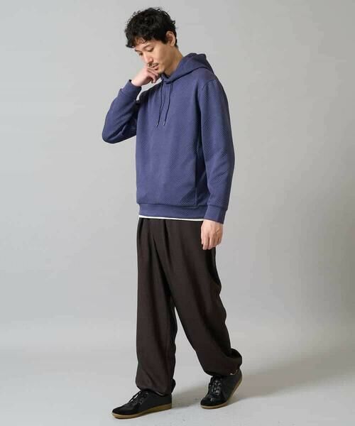 a.v.v / アー・ヴェ・ヴェ パーカー | 【イージーケア/毛玉になりにくい】幾何ジャカードプルオーバーパーカー【ストレッチ/洗濯機で洗える】 | 詳細8