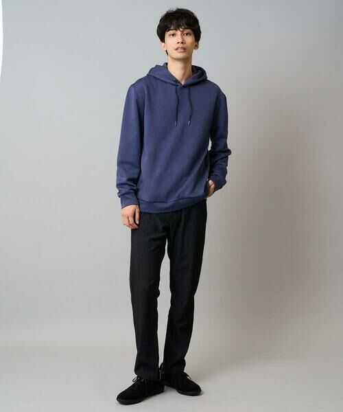 a.v.v / アー・ヴェ・ヴェ パーカー | 【イージーケア/毛玉になりにくい】幾何ジャカードプルオーバーパーカー【ストレッチ/洗濯機で洗える】 | 詳細9