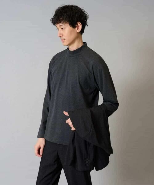 a.v.v / アー・ヴェ・ヴェ カットソー | 【雑誌MonoMax12月号掲載】ポンチモックネックカットソー【イージーケア/毛玉になりにくい/速乾/洗濯機で洗える】 | 詳細11