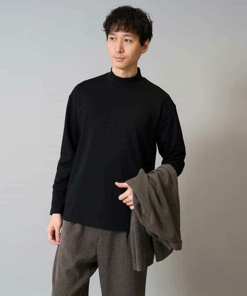 a.v.v / アー・ヴェ・ヴェ カットソー | 【雑誌MonoMax12月号掲載】ポンチモックネックカットソー【イージーケア/毛玉になりにくい/速乾/洗濯機で洗える】 | 詳細16