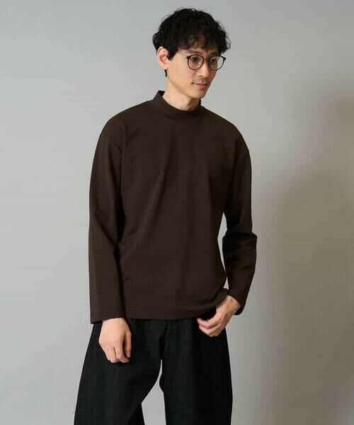 a.v.v / アー・ヴェ・ヴェ カットソー | 【雑誌MonoMax12月号掲載】ポンチモックネックカットソー【イージーケア/毛玉になりにくい/速乾/洗濯機で洗える】 | 詳細2