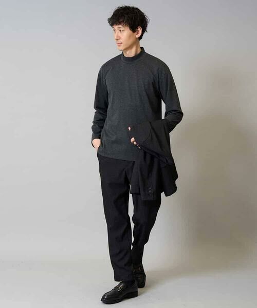 a.v.v / アー・ヴェ・ヴェ チノ・ワークパンツ | 【イージーケア】デニムライクストレッチセミルーズパンツ【洗濯機で洗える】〈ON/OFF SERIES〉 | 詳細1