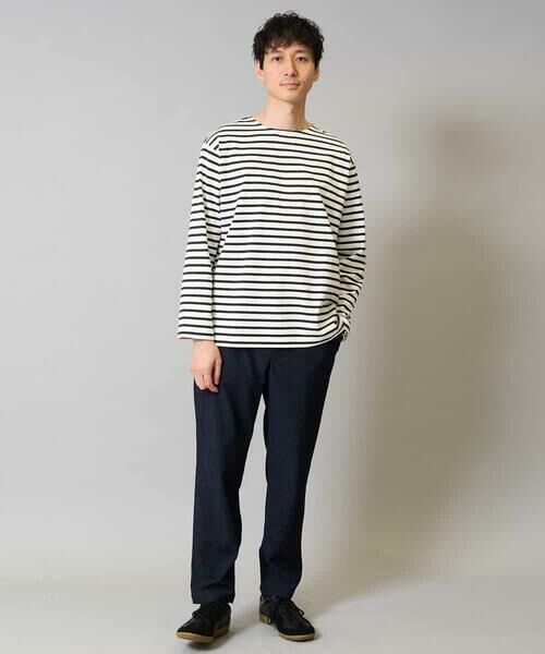 a.v.v / アー・ヴェ・ヴェ チノ・ワークパンツ | 【イージーケア】デニムライクストレッチセミルーズパンツ【洗濯機で洗える】〈ON/OFF SERIES〉 | 詳細11