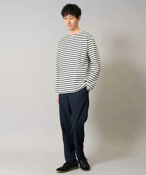 a.v.v / アー・ヴェ・ヴェ チノ・ワークパンツ | 【イージーケア】デニムライクストレッチセミルーズパンツ【洗濯機で洗える】〈ON/OFF SERIES〉 | 詳細12