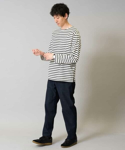 a.v.v / アー・ヴェ・ヴェ チノ・ワークパンツ | 【イージーケア】デニムライクストレッチセミルーズパンツ【洗濯機で洗える】〈ON/OFF SERIES〉 | 詳細13