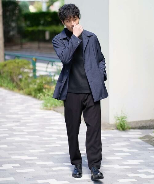 a.v.v / アー・ヴェ・ヴェ チノ・ワークパンツ | 【イージーケア】デニムライクストレッチセミルーズパンツ【洗濯機で洗える】〈ON/OFF SERIES〉 | 詳細29