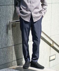 a.v.v / アー・ヴェ・ヴェ チノ・ワークパンツ | 【イージーケア】デニムライクストレッチスラックス【洗濯機で洗える】〈ON/OFF SERIES〉