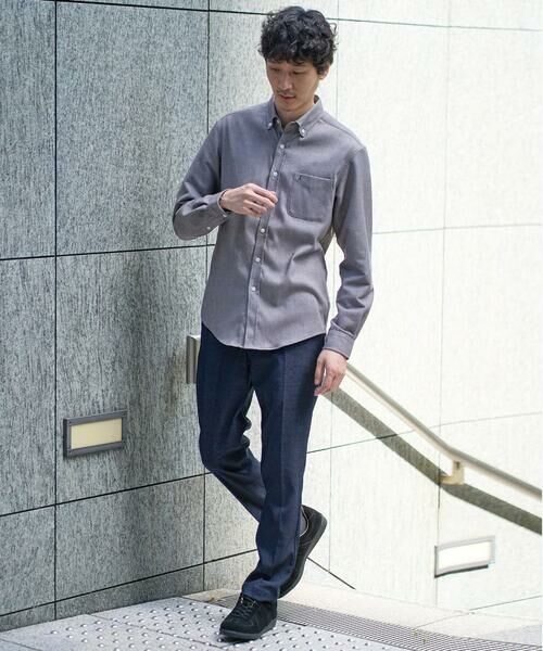 a.v.v / アー・ヴェ・ヴェ チノ・ワークパンツ | 【イージーケア】デニムライクストレッチスラックス【洗濯機で洗える】〈ON/OFF SERIES〉 | 詳細1