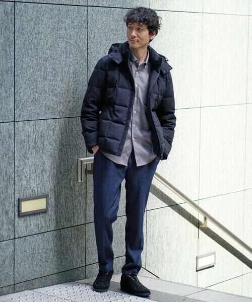 a.v.v / アー・ヴェ・ヴェ チノ・ワークパンツ | 【イージーケア】デニムライクストレッチスラックス【洗濯機で洗える】〈ON/OFF SERIES〉 | 詳細3