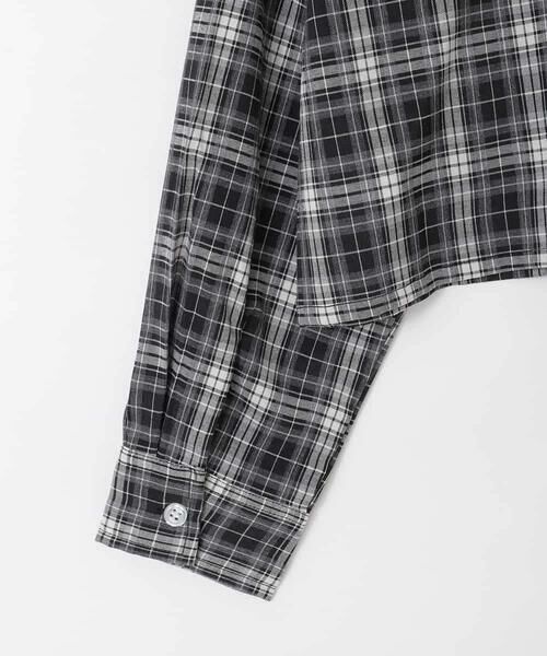 a.v.v / アー・ヴェ・ヴェ シャツ・ブラウス | [130-160]クロップドチェックシャツ | 詳細10