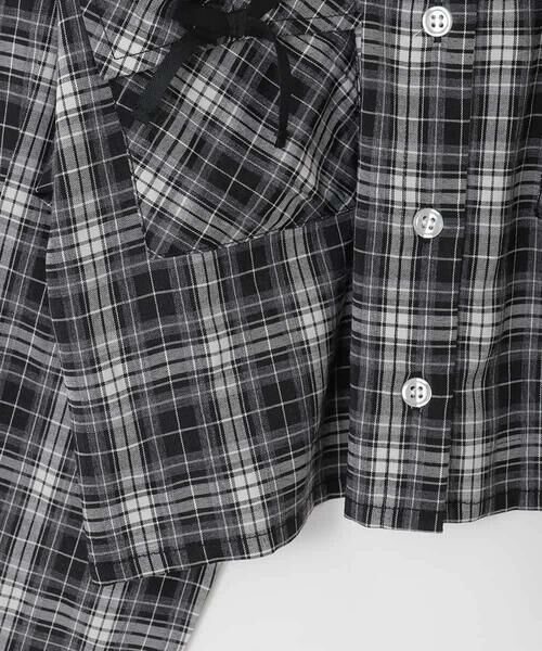 a.v.v / アー・ヴェ・ヴェ シャツ・ブラウス | [130-160]クロップドチェックシャツ | 詳細12