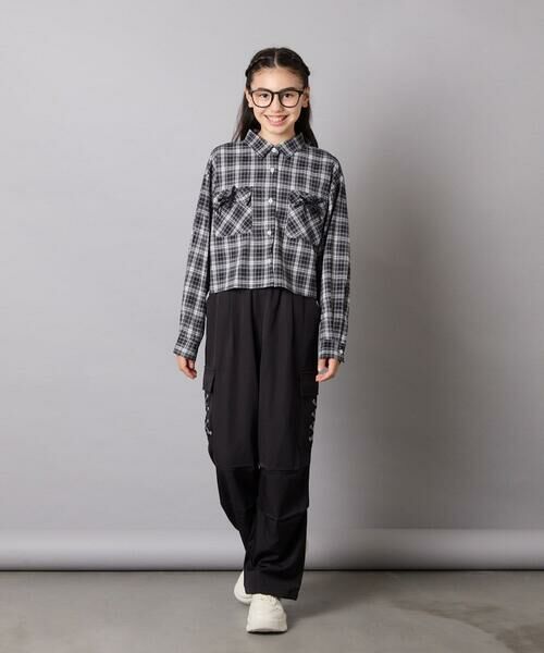 a.v.v / アー・ヴェ・ヴェ シャツ・ブラウス | [130-160]クロップドチェックシャツ | 詳細17