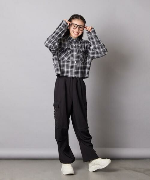 a.v.v / アー・ヴェ・ヴェ シャツ・ブラウス | [130-160]クロップドチェックシャツ | 詳細18