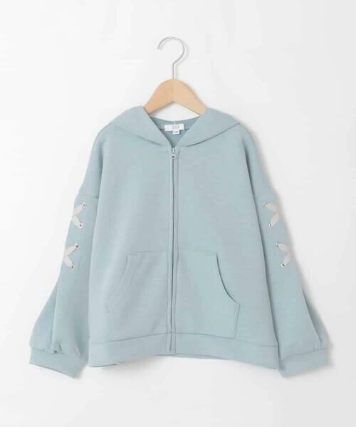 a.v.v / アー・ヴェ・ヴェ カーディガン・ボレロ | [120-160]レースアップダンボールパーカー | 詳細12