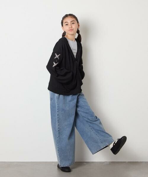 a.v.v / アー・ヴェ・ヴェ カーディガン・ボレロ | [120-160]レースアップダンボールパーカー | 詳細18
