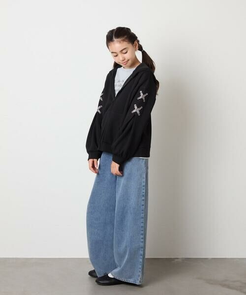 a.v.v / アー・ヴェ・ヴェ カーディガン・ボレロ | [120-160]レースアップダンボールパーカー | 詳細22